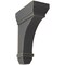 Ekena Millwork 2 1/4"W x 5"D x 7"H Stockport Wood Vintage Decor Bracket, Black BKTWD02X05X07STBL - alternate 1